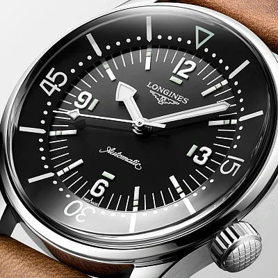 Longines Legend Diver Watch 39 Jubilee Chronometer Black Dial L3.764.4.50.0