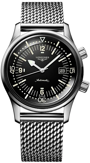 Longines Legend Diver Watch 42 Mesh L37744506