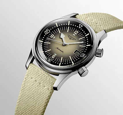 Longines Legend Diver Watch 42 Sand L3.774.4.30.2