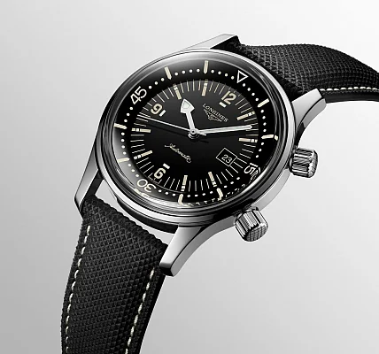 Longines Legend Diver Watch 36 Black Dial L3.374.4.50.0