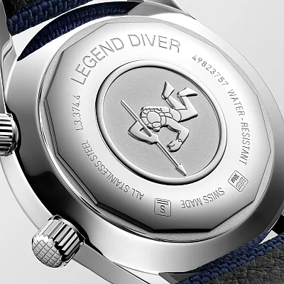 Longines Legend Diver Watch 36 Blue Dial L3.374.4.90.2