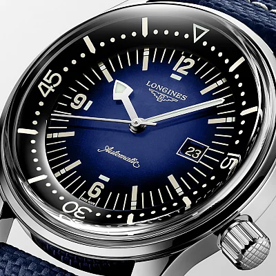 Longines Legend Diver Watch 36 Blue Dial L3.374.4.90.2