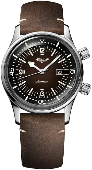 Longines Legend Diver Watch Small Brown Dial L33744600