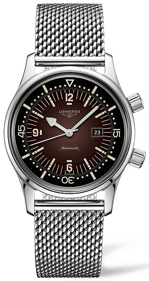 Longines Legend Diver Watch Small Brown Dial L33744606