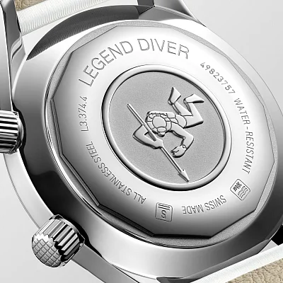 Longines Legend Diver Watch 36 Pearl Dial L3.374.4.80.0