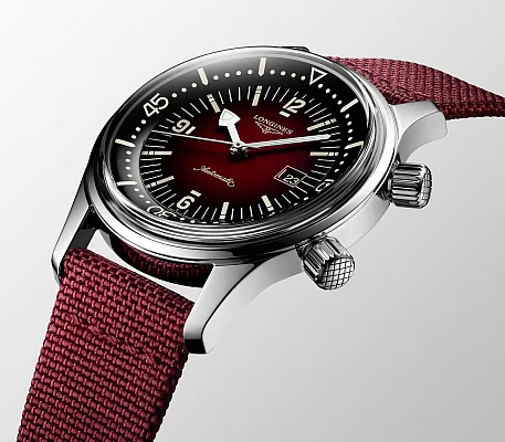 Longines Legend Diver Watch 36 Red Dial L3.374.4.40.2