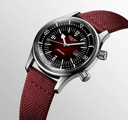 Longines Legend Diver Watch 36 Red Dial L3.374.4.40.2