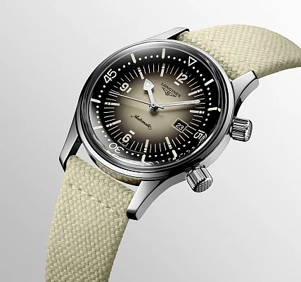 Longines Legend Diver Watch 36 Sand L3.374.4.30.2