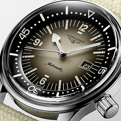 Longines Legend Diver Watch 36 Sand L3.374.4.30.2