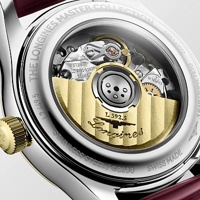 Longines Master Collection Automatic 30mm White Pearl Diamonds 18k Gold Caps L2.449.5.87.2