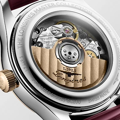 Longines Master Collection Automatic 30mm White Pearl Diamonds 18k Gold Caps L2.449.5.89.2