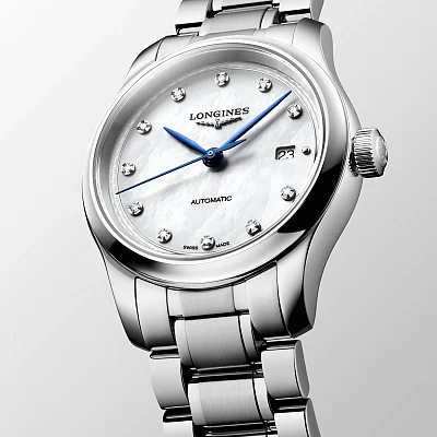 Longines Master Collection Automatic 30mm White Pearl Diamonds L2.449.4.87.6