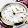  Zdjęcie 4 Longines Master Collection Automatic White Pearl Diamonds 34mm Gold Caps 18k L2.450.5.87.2