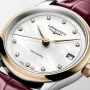  Zdjęcie 4 Longines Master Collection Automatic White Pearl Diamonds 34mm Gold Caps 18k L2.450.5.89.2