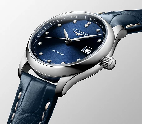 Longines Master Collection Blue Lady Diamonds L2.257.4.97.0