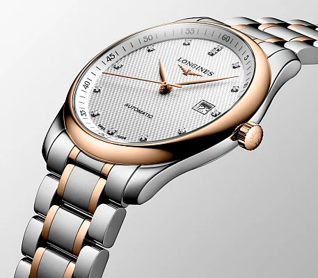 Longines Master Collection Diamonds 18k Gold Caps L2.793.5.77.7