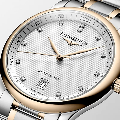 Longines Master Collection Diamonds 18k Gold Caps L2.628.5.97.7