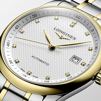 Longines Master Collection Diamonds 18k Gold Caps L2.793.5.97.7