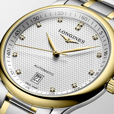Longines Master Collection Diamonds 18k Gold Caps L2.628.5.77.7