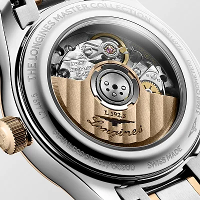 Longines Master Collection Lady 30mm 18k Gold Bezel and Caps Diamonds L2.449.5.89.7