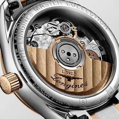 Longines Master Collection Lady 18k Gold Bezel and Caps L2.128.5.79.7