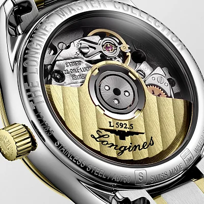 Longines Master Collection Lady Diamonds 18k Gold Bezel and Caps L2.128.5.87.7