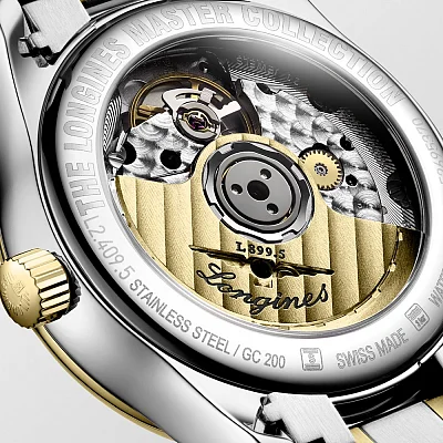 Longines Master Collection Lady Moonphase Diamonds 18k Gold Caps L2.409.5.87.7