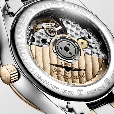 Longines Master Collection Lady Moonphase Diamonds 18k Gold Caps L2.409.5.89.7
