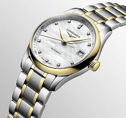 Longines Master Collection Lady Diamonds 18k Gold Caps L2.357.5.87.7