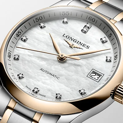 Longines Master Collection Lady Diamonds 18k Gold Caps L2.357.5.89.7