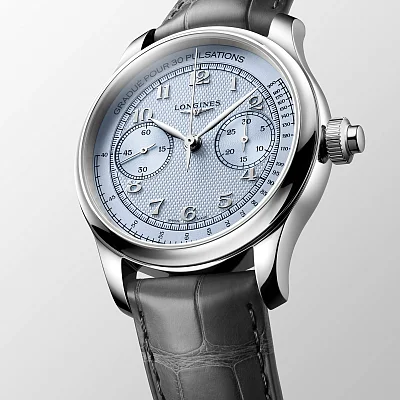 Longines Master Collection Manual Monopusher Chrono Ice Blue L2.960.4.93.2