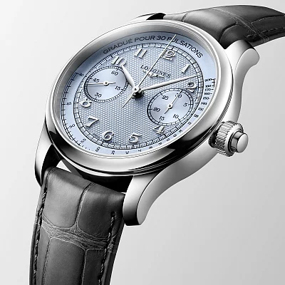 Longines Master Collection Manual Monopusher Chrono Ice Blue L2.960.4.93.2