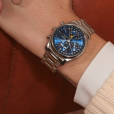Longines Master Collection Moonphase Chrono Blue L2.673.4.92.6