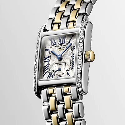 Longines Mini DolceVita Diamonds 18k Gold Caps L5.200.5.78.7