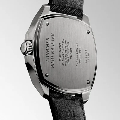 Longines Pilot Majetek Set Chronometer Titanium Pioneer Limited Edition L2.838.1.53.2