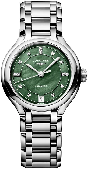 Longines PrimaLuna Automatic Diamonds Green Dial L81244076