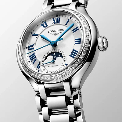 Longines PrimaLuna Automatic Moonphase Diamonds L8.126.0.71.6