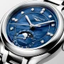  Zdjęcie 4 Longines PrimaLuna Automatic Moonphase Diamonds Blue Dial L8.126.4.97.6