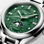  Zdjęcie 4 Longines PrimaLuna Automatic Moonphase Diamonds Green Dial L8.126.4.07.6