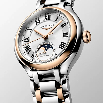 Longines PrimaLuna Automatic Moonphase 18k Gold Caps L8.126.5.71.7