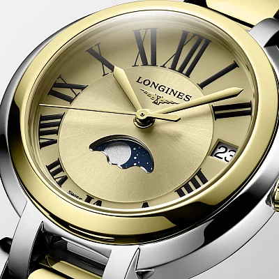 Longines PrimaLuna Moonphase 18k Gold Caps L8.115.5.31.7