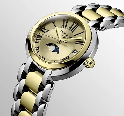 Longines PrimaLuna Moonphase 18k Gold Caps L8.115.5.31.7
