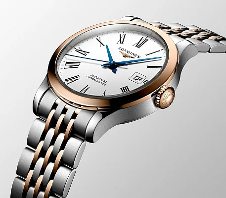 Longines Record Lady COSC Chronometer 18k Gold Caps L2.321.5.11.7