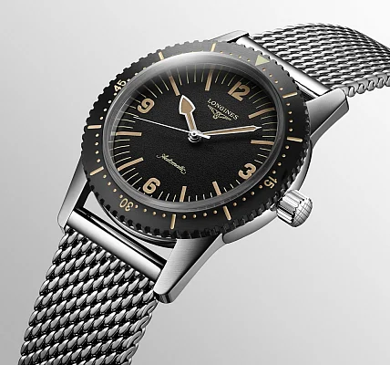 Longines Skin Diver Watch Mesh L2.822.4.56.6