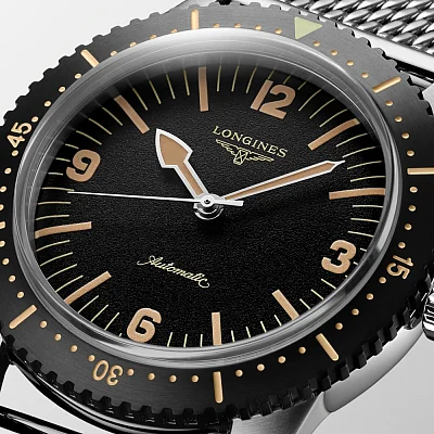 Longines Skin Diver Watch Mesh L2.822.4.56.6