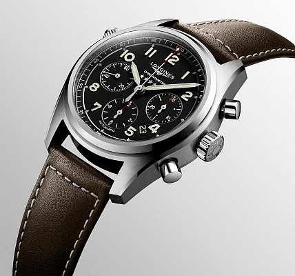 Longines Spirit COSC Chronometer Column-Wheel Chronograph Strap XL L3.820.4.53.3