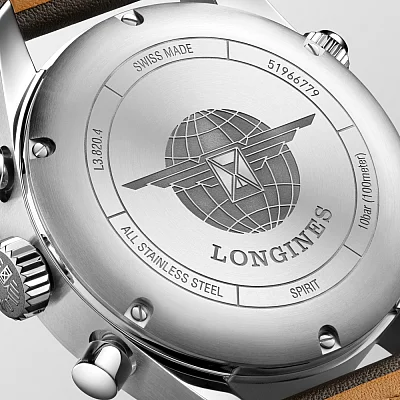 Longines Spirit COSC Chronometer Column-Wheel Chronograph Strap XL L3.820.4.53.3