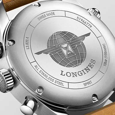 Longines Spirit COSC Chronometer Column-Wheel Chronograph Strap XL L3.820.4.73.4