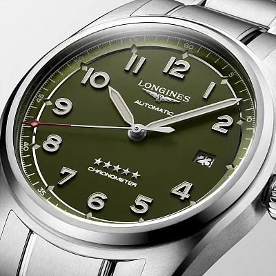 Longines Spirit COSC Chronometer Green L3.810.4.03.6