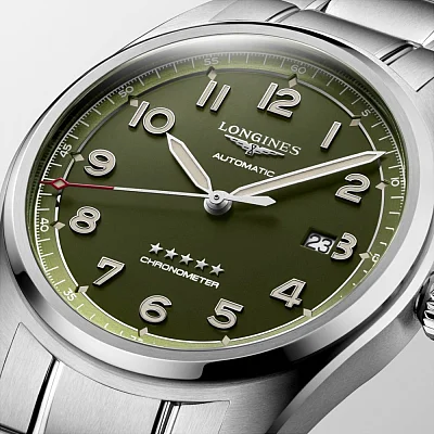 Longines Spirit COSC Chronometer Green L3.811.4.03.6